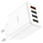 Incarcator de retea Hoco C102A Fuerza 4 Port (QC3.0) [White]