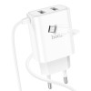 Зарядное устройство Hoco C103A Courser + Кабель Micro USB [White]
