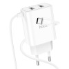 Incarcator de retea Hoco C103A Courser + Cablu Type-C [White]