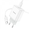 Incarcator de retea Hoco C104A Stage + Cablu USB-C to USB-C (PD20W) [White]