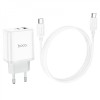 Incarcator de retea Hoco C105A Stage + Cablu USB-C to USB-C (PD20W + QC3,0) [White]