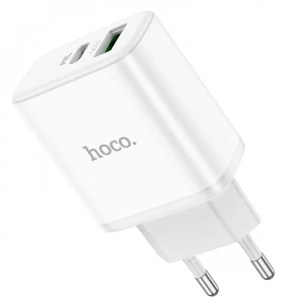 Incarcator de retea Hoco C105A Stage (PD20W + QC3,0) [White]