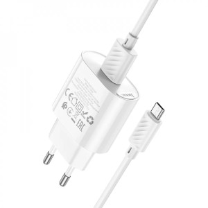 Incarcator de retea Hoco C109A Fighter + Cablu Micro USB (QC3.0) [White]