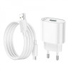 Incarcator de retea Hoco C109A Fighter + Cablu Micro USB (QC3.0) [White]