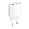 Incarcator de retea Hoco C109A(PD20W+QC3.0) Fighter PD20W+QC3.0 charger(EU) [White]