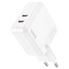 Incarcator de retea Hoco C110A Lucky dual-port PD35W (2C) [White]