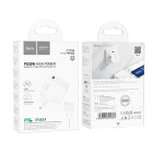 Incarcator de retea Hoco C112A Advantage + Cablu USB-C to Lighting (PD30W + QC3.0) [White]