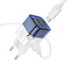 Incarcator de retea Hoco C125A PD20W (C to C) [Transparent-Blue]