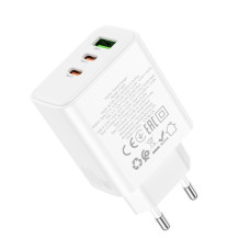 Зарядное устройство Hoco C126A Pure three-port 2-C 1-USB (PD40W) [White]