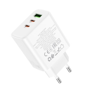 Incarcator de retea Hoco C126A Pure three-port 2-C 1-USB (PD40W) [White]