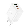 Зарядное устройство Hoco C126A Pure three-port 2-C 1-USB (PD40W) [White]
