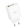 Зарядное устройство Hoco C126A Pure three-port 2-C 1-USB (PD40W) [White]