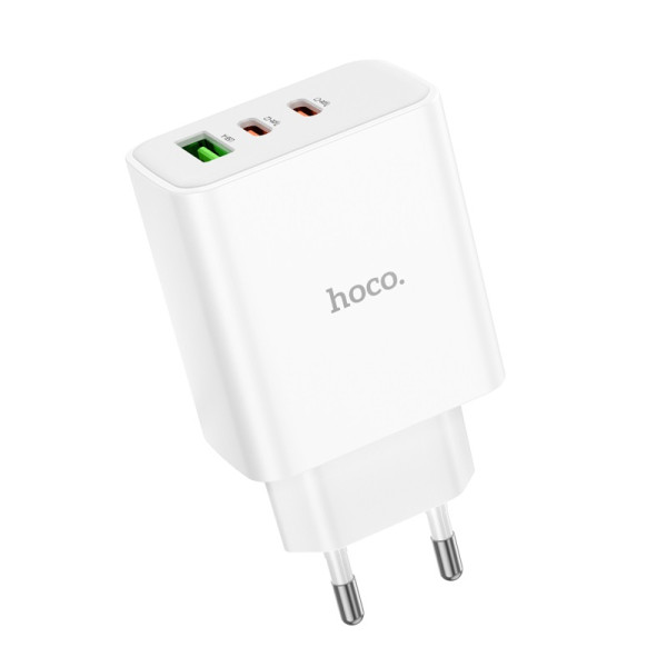 Зарядное устройство Hoco C126A Pure three-port 2-C 1-USB (PD40W) [White]
