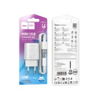 Зарядное устройство Hoco C134A Solid single-port charger set(Micro) [White]
