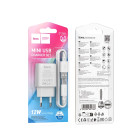 Зарядное устройство Hoco C134A Solid single-port charger set(Type-C) [White]