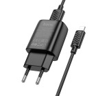 Зарядное устройство Hoco C134A Solid single-port charger set(iP) [Black]