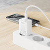 Incarcator de retea Hoco C143A Benefit single port PD20W charger set(C to C) [White]