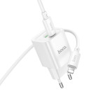 Зарядное устройство Hoco C147A Charm PD20W+QC3.0 charger set(C to iP) [White]
