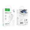 Incarcator de retea Hoco C147A Charm PD20W+QC3.0 charger set(C to iP) [White]