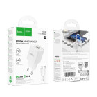 Зарядное устройство Hoco C147A Charm PD20W+QC3.0 charger set(C to iP) [White]