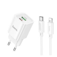 Зарядное устройство Hoco C149A Charm PD30W+QC3.0 charger set(C to iP) [White]