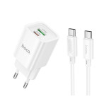 Incarcator de retea Hoco C149A Charm PD30W+QC3.0 charger set(C to C) [White]