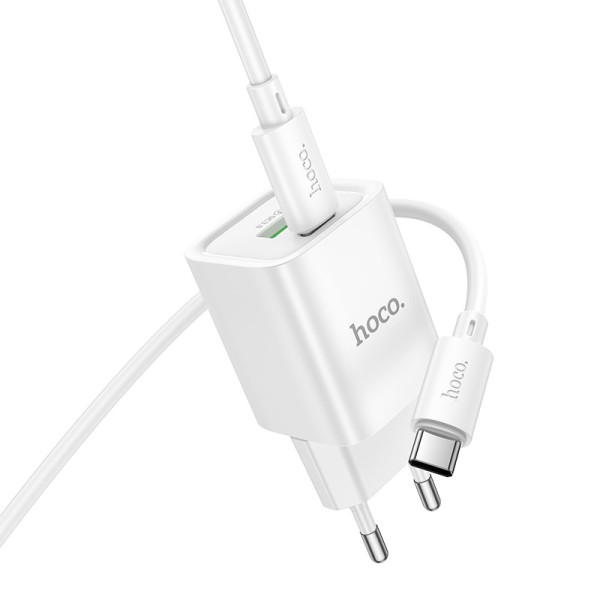 Incarcator de retea Hoco C149A Charm PD30W+QC3.0 charger set(C to C) [White]