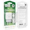 Зарядное устройство Hoco C72Q Glorious + Кабель Type-C USB (QC3.0) [White]