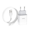 Зарядное устройство Hoco C73A Glorious + Кабель Micro USB (2.4A) [White]