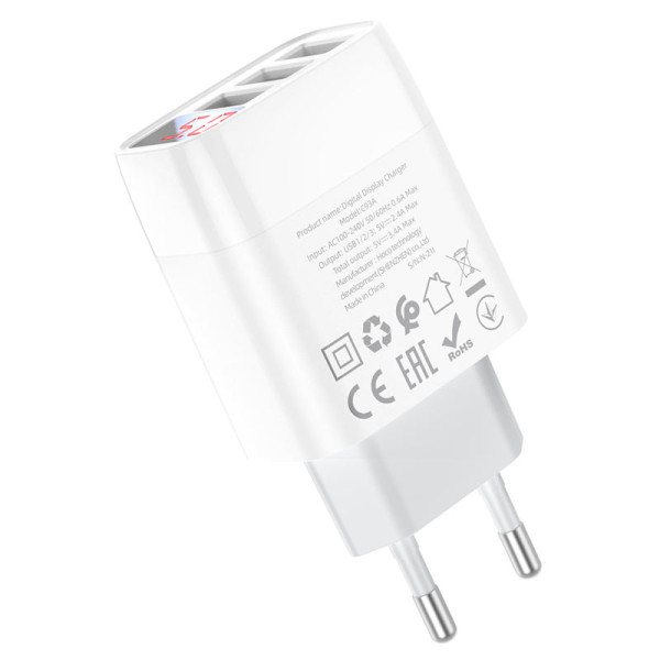 Incarcator de retea Hoco C93A Easy charge (2.4A) [White]
