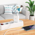 Incarcator de retea Hoco C99A (PD20W+QC3.0) + Cablu Type-C to iPhone [White]