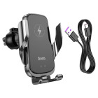 Suport auto Hoco CA202 Enlightener (Wireless Charger 15W) [Black]