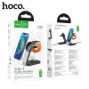 Incarcator wireless Hoco CQ3 Motorcycle 3-in-1 magnetic fast charger [Black]
