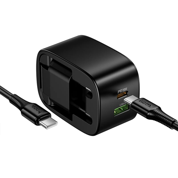 Incarcator cu incarcare rapida Hoco CS101A (C to C)(EU) [Black]
