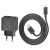 Зарядное устройство Hoco CS12A Ocean single port QC3.0 charger set(Type-C) [Black]