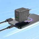Зарядное устройство Hoco CS12A Ocean single port charger set Micro (QC3.0) [Black]