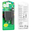 Incarcator de retea Hoco CS14A Ocean PD20W+QC3.0 charger set Type-C to Type-C [Black]