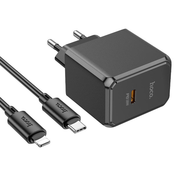 Зарядное устройство Hoco CS15A PD30W charger set (C to iP) [Black]