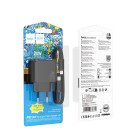 Incarcator de retea Hoco CS16A Wish PD20W(C+L) two-way charger set(C to iP) [Black]