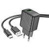 Зарядное устройство Hoco CS21A Rich QC3.0 (Type-C) [Black]