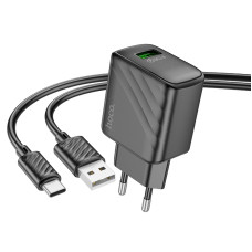Зарядное устройство Hoco CS21A Rich QC3.0 (Type-C) [Black]