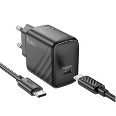 Incarcator de retea Hoco CS22A Value PD30W (Type-C to Type-C) [Black]