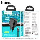 Incarcator de retea Hoco CS22A Value PD30W (Type-C to Type-C) [Black]