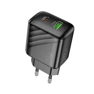 Incarcator de retea Hoco CS25A Rico PD20W+QC3.0 charger(EU) [Black]