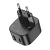 Incarcator de retea Hoco CS32A Rise PD20W+QC3.0 charger [Black]