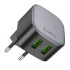 Зарядное устройство Hoco CS34A dual-port QC3.0 charger [BLACK]