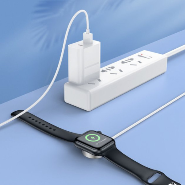 Incarcator Wireless Hoco CW39 p/u Apple Watch 1-7/se [White]