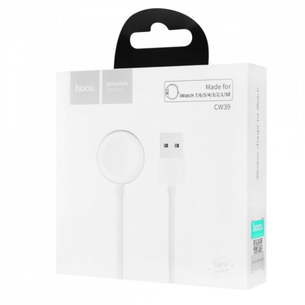 Incarcator Wireless Hoco CW39 p/u Apple Watch 1-7/se [White]