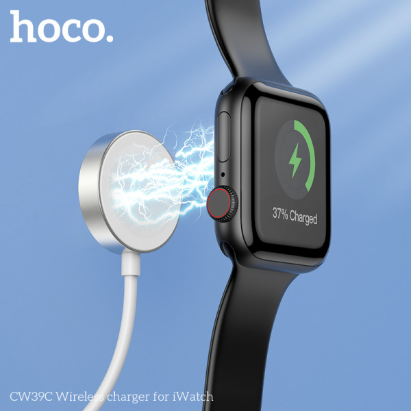 Incarcator Wireless Hoco CW39C p/u Apple Watch 1-7/se [White]