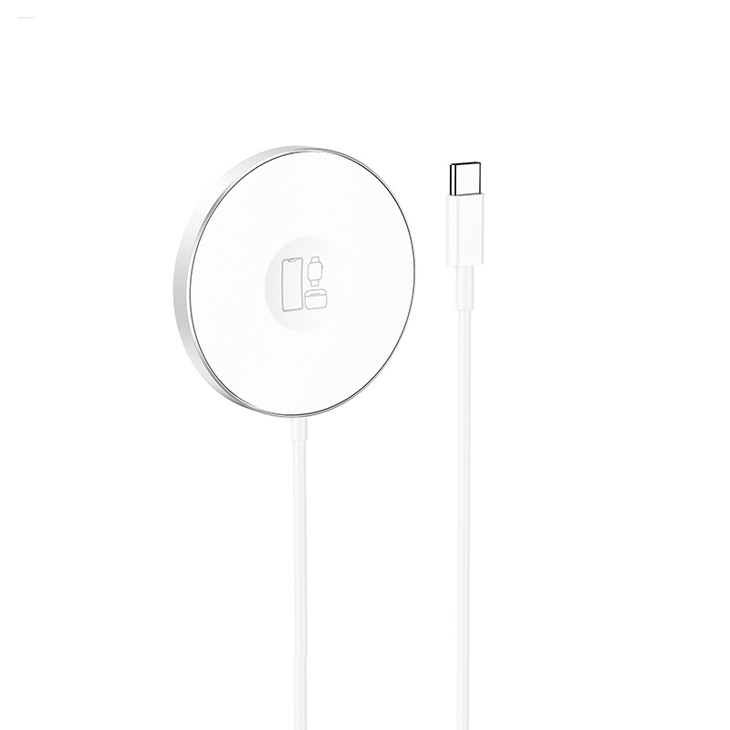 Incarcator Wireless Hoco CW41 Delight 3 in 1 Magtnetic [White]